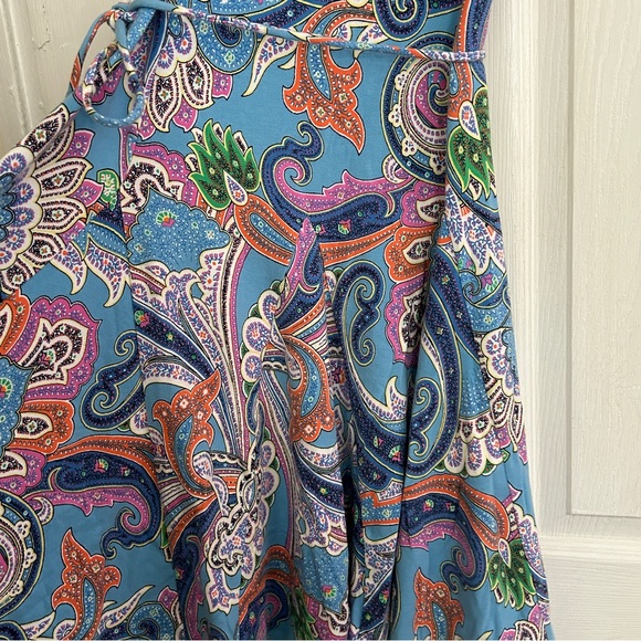 Raulph lauren blue paisley pattern dress - Picture 2 of 2